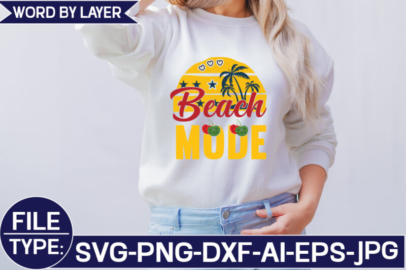 Beach Mode SVG Cut File