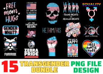 15 Transgender Shirt Designs Bundle For Commercial Use, Transgender T-shirt, Transgender png file, Transgender digital file, Transgender gift, Transgender download, Transgender design