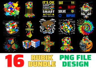 16 Rubik shirt Designs Bundle For Commercial Use, Rubik T-shirt, Rubik png file, Rubik digital file, Rubik gift, Rubik download, Rubik design