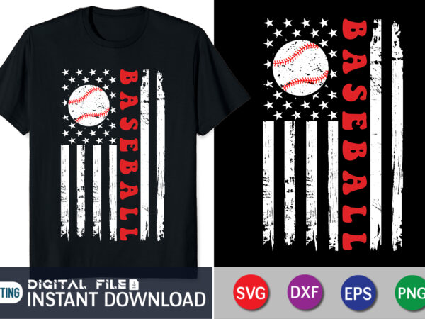 Baseball american flag shirt print template t shirt template