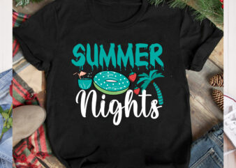 Summer Nights T-Shirt Design,Summer Nights SVG Design, Aloha Summer SVG Cut File, Aloha Summer T-Shirt Design, Summer Bundle Png, Summer Png, Hello Summer Png, Summer Vibes Png, Summer Holiday Png,