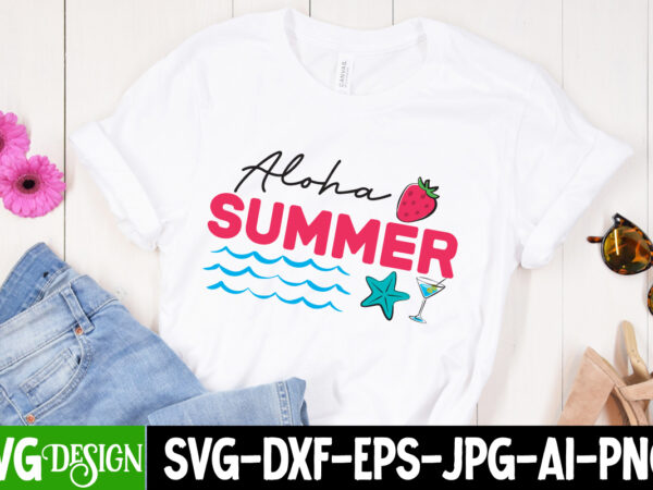 Aloha summer t-shirt design, aloha summer svg cut file, welcome summer t-shirt design, welcome summer svg cut file, aloha summer svg cut file, aloha summer t-shirt design, summer bundle png,