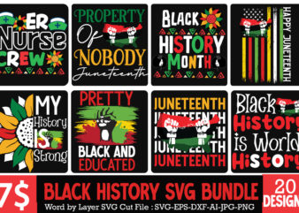 Black History T-Shirt Design ,Black History Bundle ,#Juneteenth T-Shirt Design Bundle,Black History SVG Mega Bundle, Juneteenth T-Shirt Design, Juneteenth SVG Cut File, Juneteenth SVG Bundle – Black History SVG –