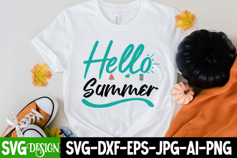 Hello Summer T-Shirt Design, Hello Summer SVG Cut File, Summer Svg Design,Summer Svg Cut File, Summer Vibess Svg , Beach Svg Design,Summer Svg Bundle,Beach Svg bundle, Beach Svg Quotes,Summer Svg