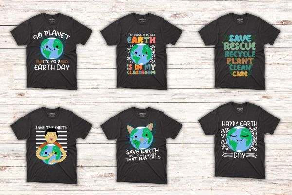 7 earth day t shirt bundle
