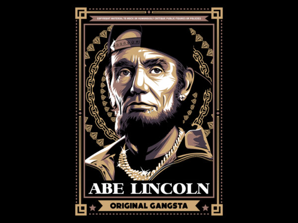 Abe lincoln t shirt vector