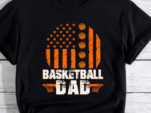 American flag football basketball dad gift ball father_s day t-shirt pc