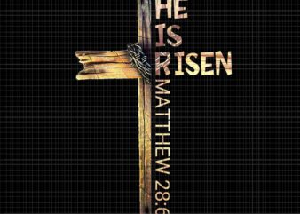 Easter Christian He Is Risen Sun Resurrection Png, Christian He Is Risen Png, He Is Risen Matthew 28:6 Png vector clipart