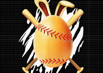 Happy Easter Egg Hunting Baseball Bunny Ears Lover Png, Easter Egg Baseball Png, Bunny Baseball Png, Easter Egg Baseball Png
