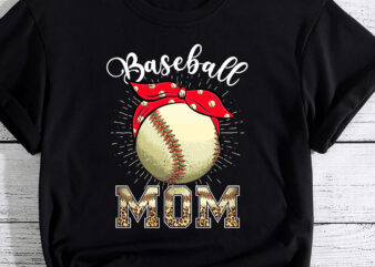 Baseball Mom Headband baseball Ball Mothers Day Mama T-Shirt PC