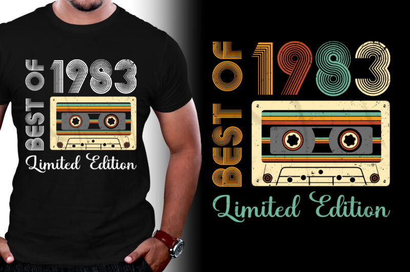 Best Of 1983 Limited Edition Birthday T-Shirt Design