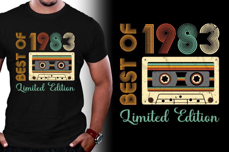 Best Of 1983 Limited Edition Birthday T-Shirt Design