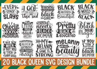Black Queen Svg Design Bundle