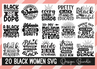 Black Women Svg Design Bundle