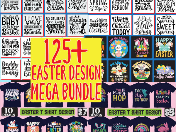 Easter design mega bundle, spring svg, spring svg bundle, easter svg, spring design for shirts, spring quotes, spring cut files, cricut, silhouette, svg, dxf, png, epshappy easter car embroidery design,