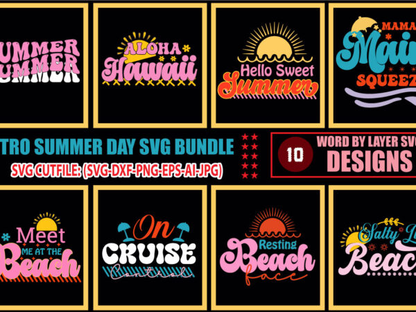 Retro summer svg bundle, beach svg, beach life, summer shirt svg, beach shirt svg, beach babe svg, summer quote, cricut cut files,silhouette, summer svg bundle, retro summer svg, retro svg, t shirt design online