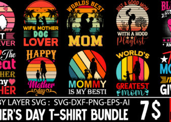 Mother’s Day T-shirt Design, Mom T-shirt Design BUndle,Mom Girls T-Shirt Design, Mom Girls SVG Cut File, Blessed Mom Sublimation Design,Mother’s Day Sublimation PNG Happy Mother’s Day SVG . MOM SVG
