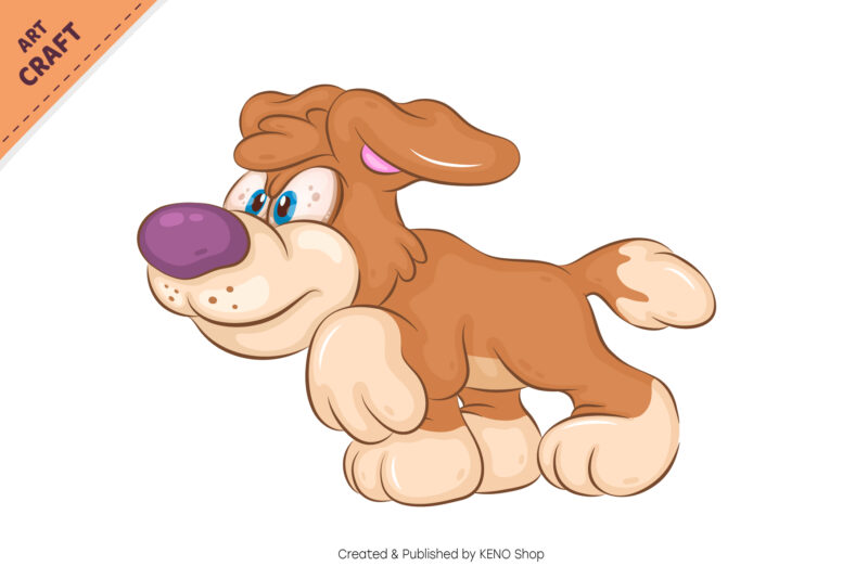 Set of Cartoon Dogs 02. Clipart.