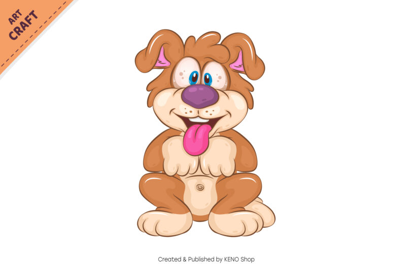 Set of Cartoon Dogs 02. Clipart.