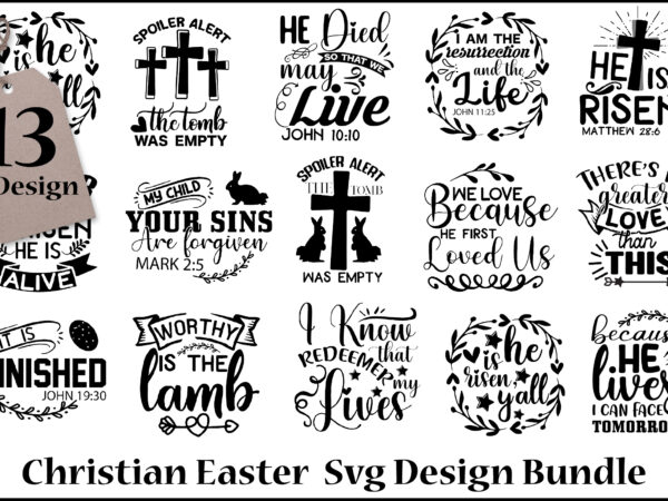 Christian easter svg design bundle