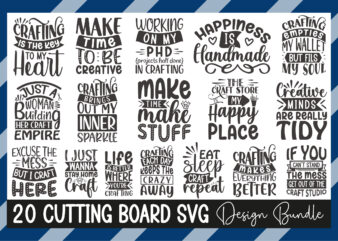 Cutting Board Svg Design Bundle