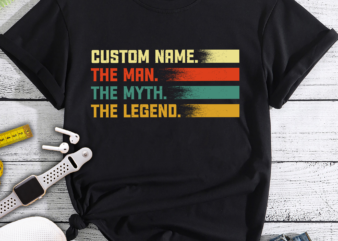 DH Custom the man the myth the legend shirt, Personalized Fathers Day Shirt, Custom dad Shirt, Customizable Dad tshirt, Gift for Grandpa Papa