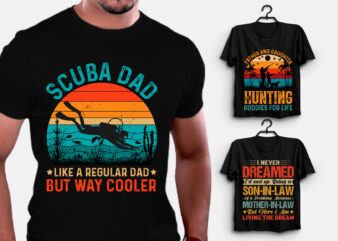 Dad Father Son Daughter T-Shirt Design