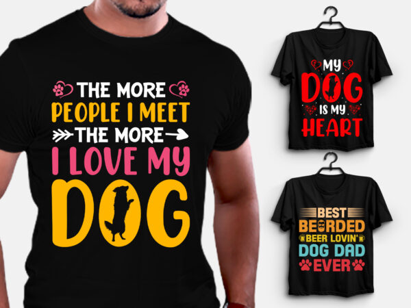 Dog t-shirt design bundle-trendy pod best t-shirt design bundle