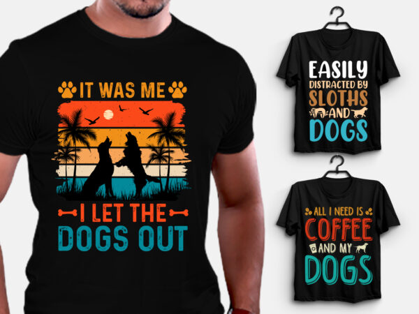 Dog t-shirt design