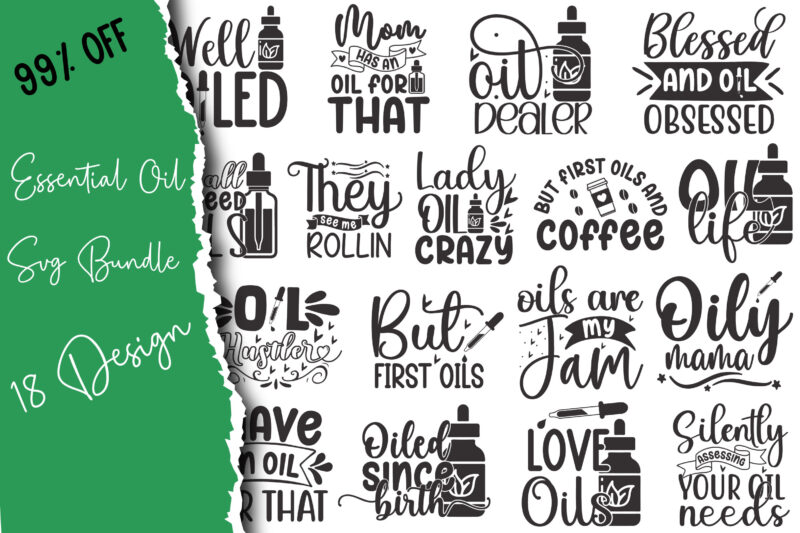 Essential Oil SVG Bundle