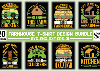 Farmhouse T-shirt Design Bundle