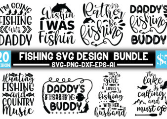 Fishing Svg Design Bundle
