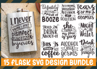 Flask Svg Design Bundle