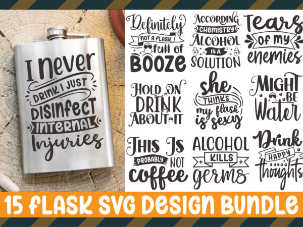 Flask svg design bundle