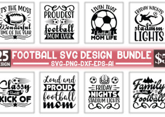 Football Svg Design Bundle