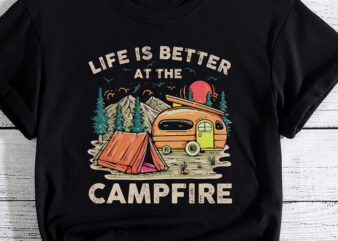 Funny Camping Lover Design For Men Women Camping Vacationist T-Shirt PC