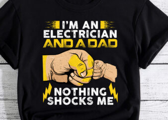 Funny Electrician Design For Men Daddy Electrical Engineers T-Shirt PC