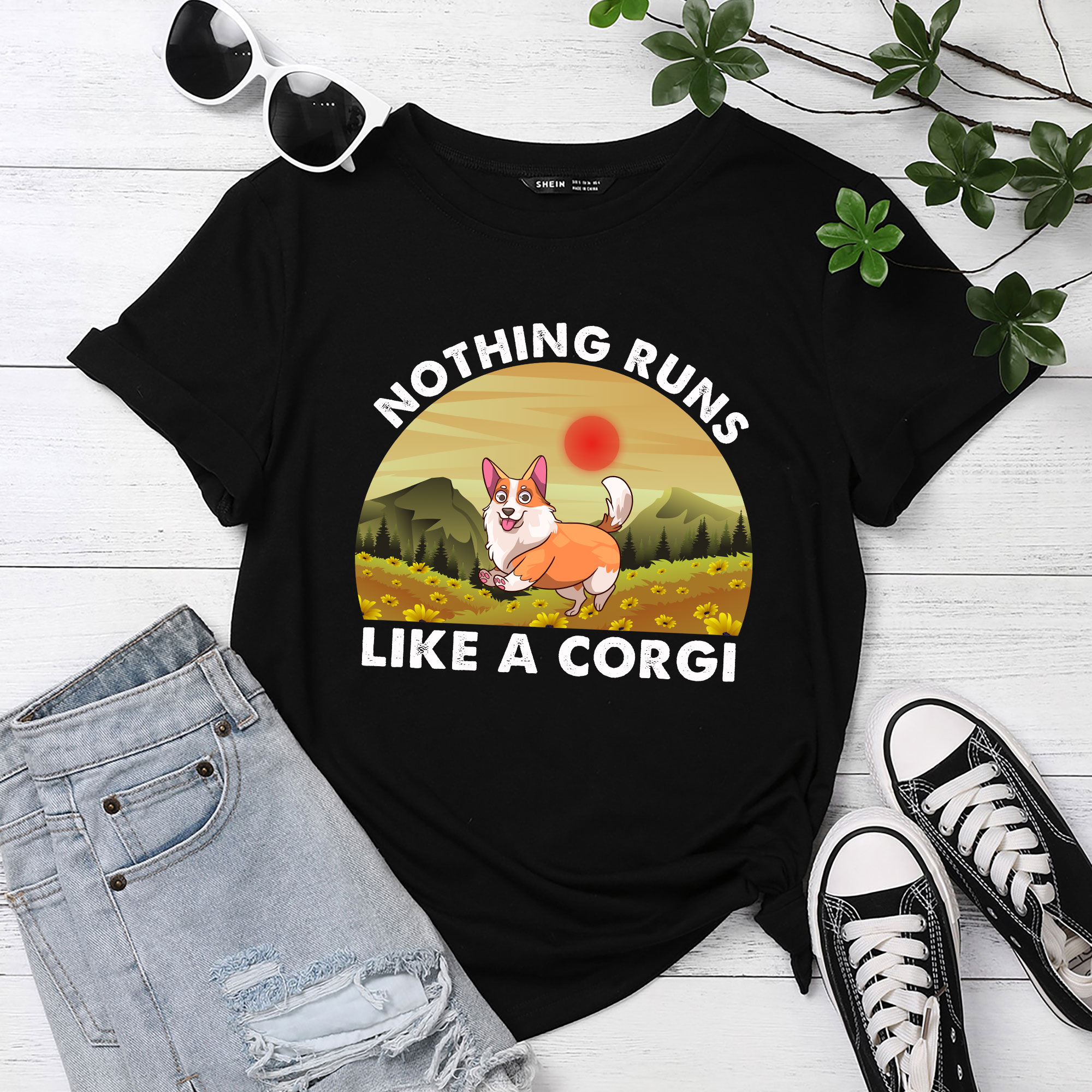 Funny Corgi T-Shirt - Nothing Runs Like A Corgi Funny Corgi T-Shirt - Nothing Runs Like A Corgi