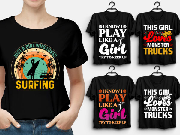 Girl t-shirt design