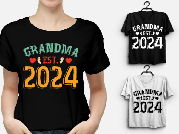 Grandma est 2024 t-shirt design