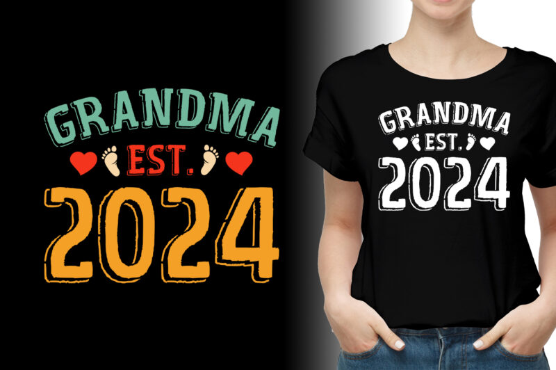 Grandma Est 2024 T-Shirt Design