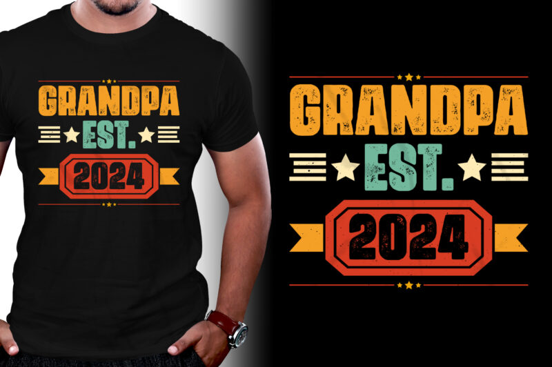 Grandpa Est 2024 T-Shirt Design
