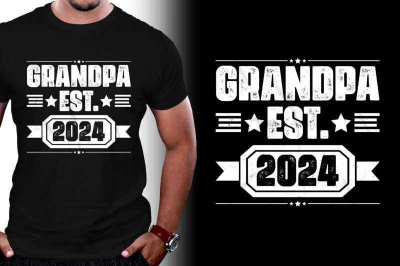 Grandpa Est 2024 T-Shirt Design