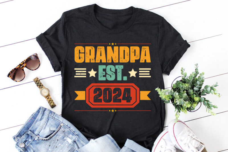 Grandpa Est 2024 T-Shirt Design