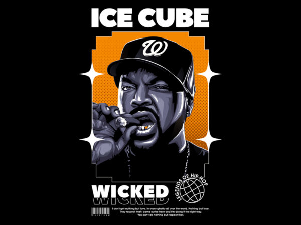 Ice cube wicked t shirt design for sale
