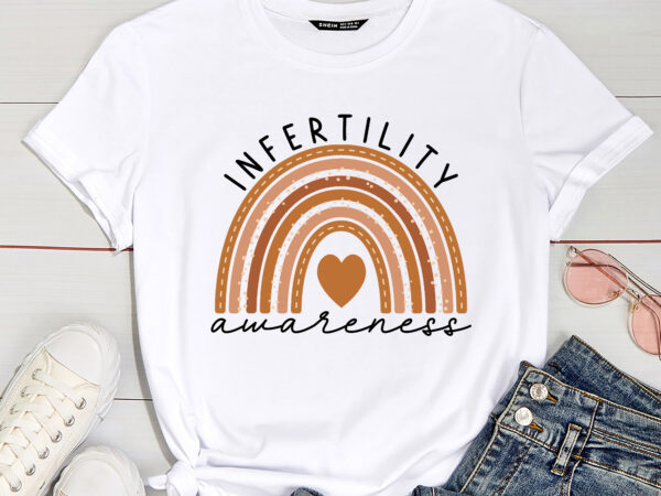 Infertility awareness week in april we wear orange ivf t-shirt pc