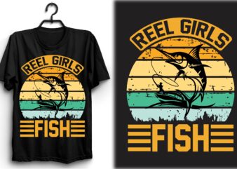 Reel Girls Fish t shirt design online