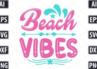 Beach Vibes t shirt template