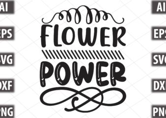 flower power t shirt graphic design