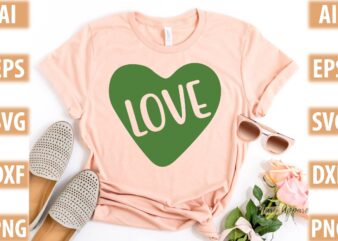 Love t shirt vector graphic
